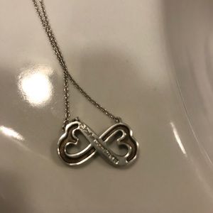 Tiffany &Co Infinity Double Heart Necklace